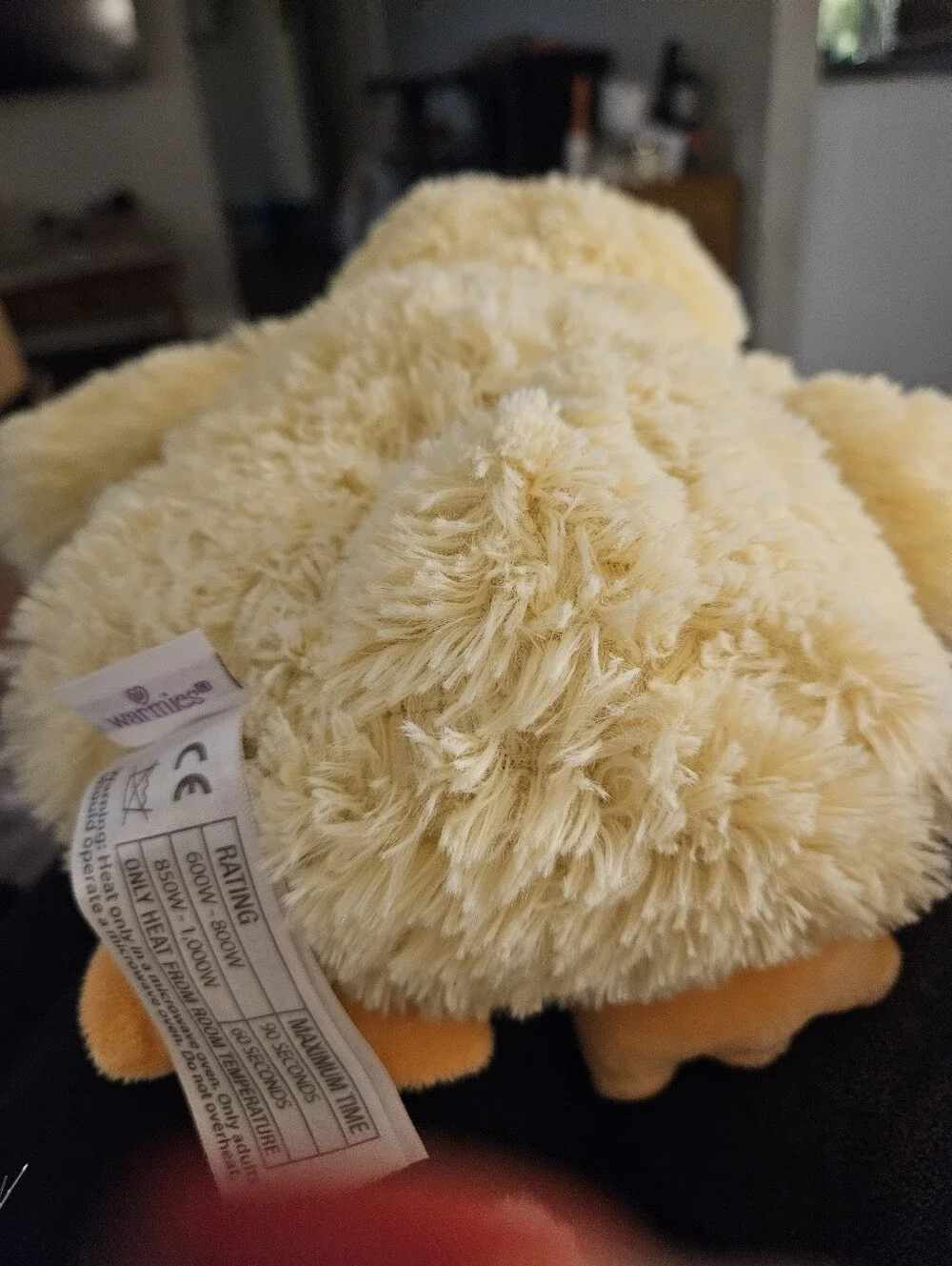 Warmies Full Size Plush Yellow Duck Pet Toy